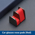 Zinc alloy leather glasses clip for car dashboard in choice of colours