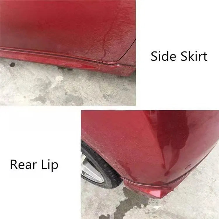 Black and white TPE universal rubber seal strip for car body and bumper gap filling.