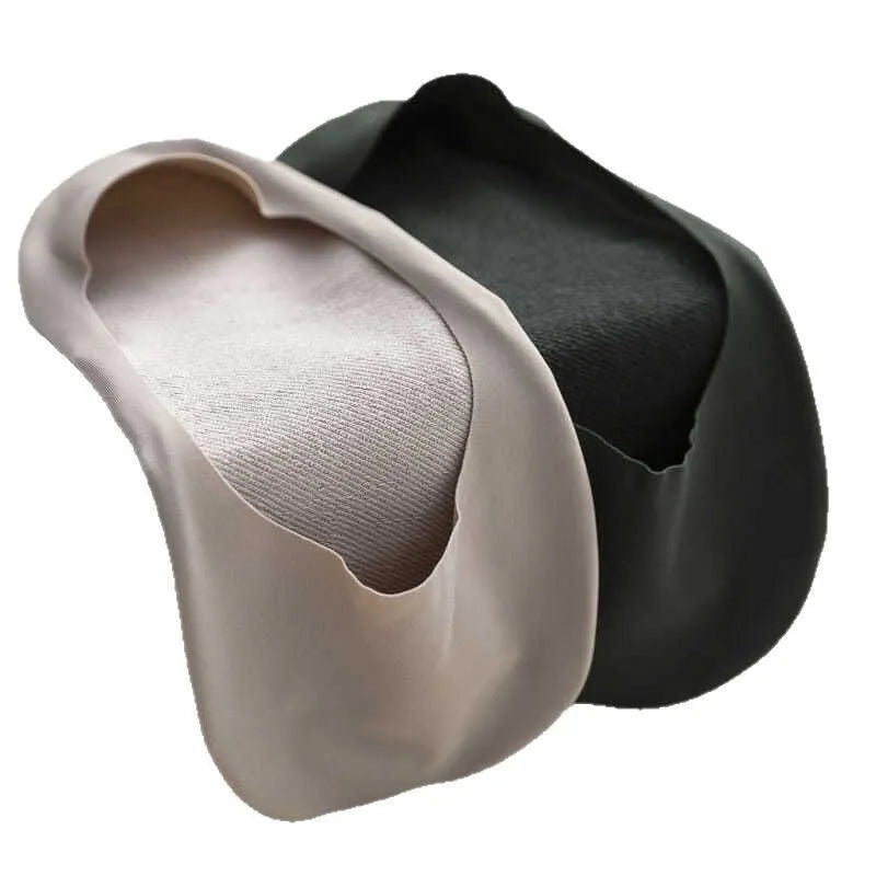 Men's cotton invisible socks in solid colour, sweat-absorbent non-slip boat socks free size 39-45