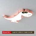 Cartoon dinosaur themed ceiling light with aluminium body and PVC shade for children's bedroom