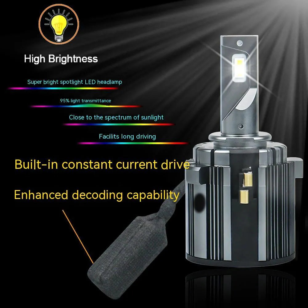 VW Golf 7 LED low beam headlight bulb with aviation aluminium housing