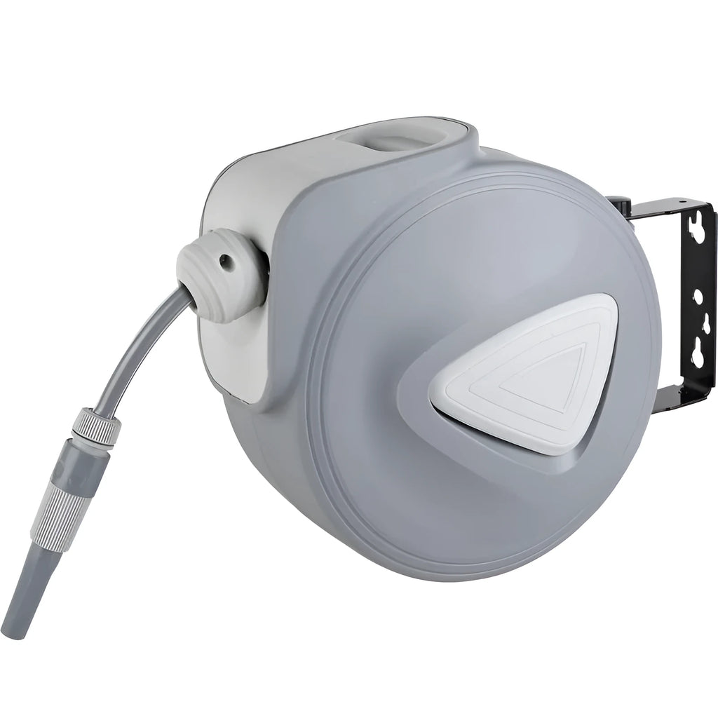 Automatic retractable hose reel with 10 metre PVC pipe for water drums