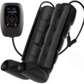 Air wave pressure massager for legs, arms, or waist with battery and handheld remote control in multiple sizes
