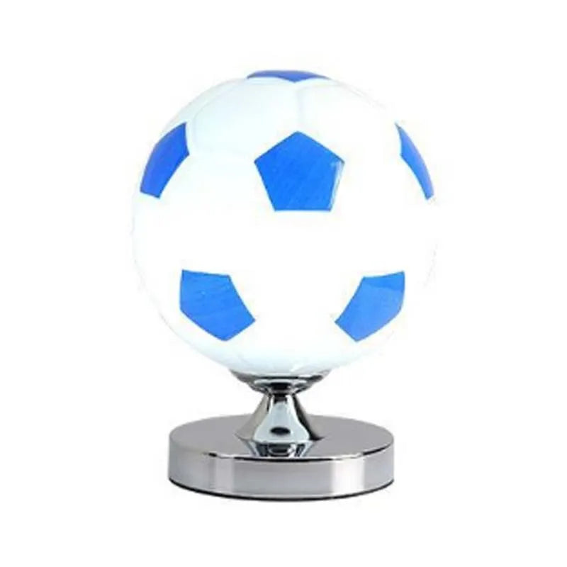 Eye protection creative glass football table lamp with dimmer switch, 20cm or 25cm height, multiple colour options