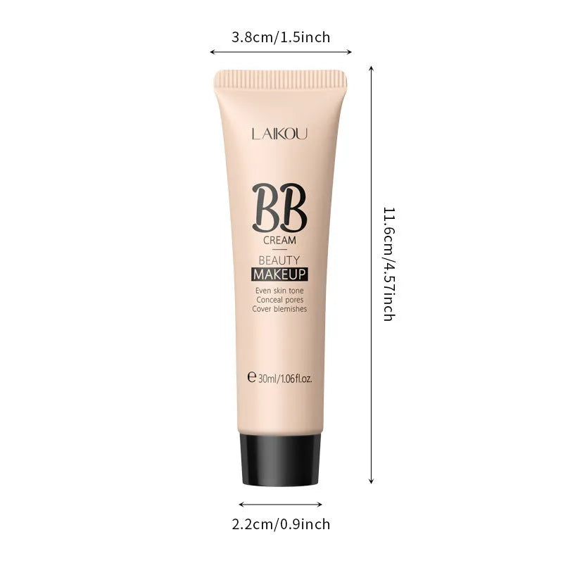 30ml tube of BB cream available in nine colours including ivory, natural, and chocolate shades