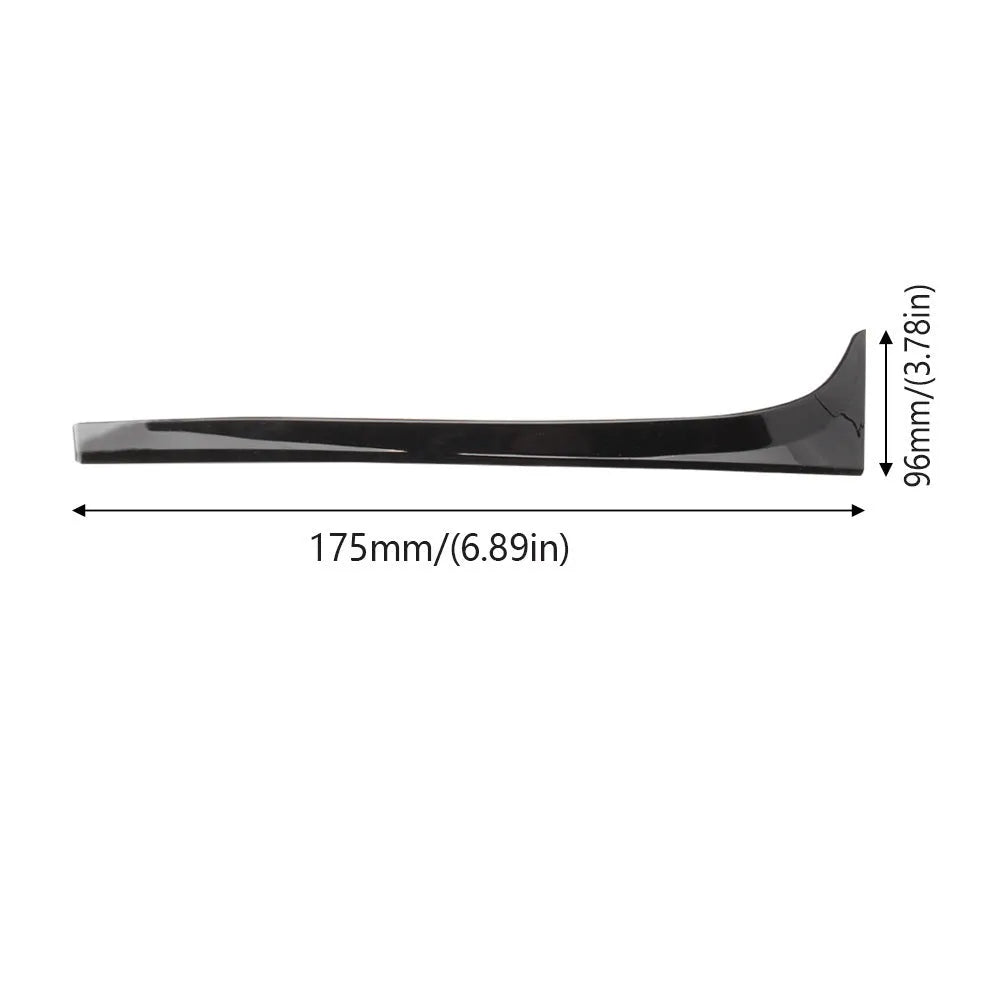 Glossy black ABS rear window side spoiler for Volkswagen Golf 7 MK7 2014-2018