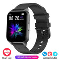 Smart colour screen health detection watch with black mesh strap displaying heart rate and blood oxygen data.