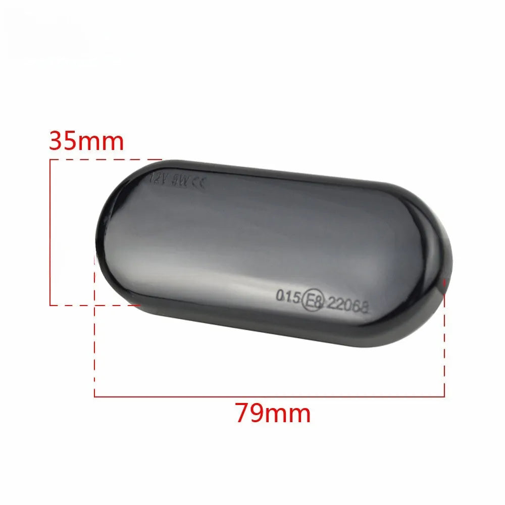 Flowing water side turn signal for Skoda Octavia 1U with blackened ABS shell fender lamp