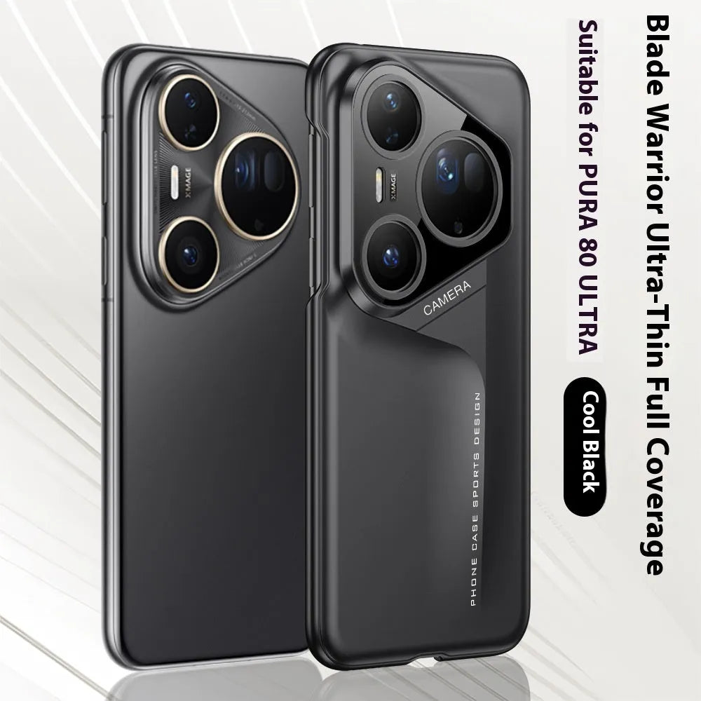 Blade Warrior hard PC frosted phone case for Huawei P80 Pro, Cold Mountain Gray, anti-fall lightweight minimalist design