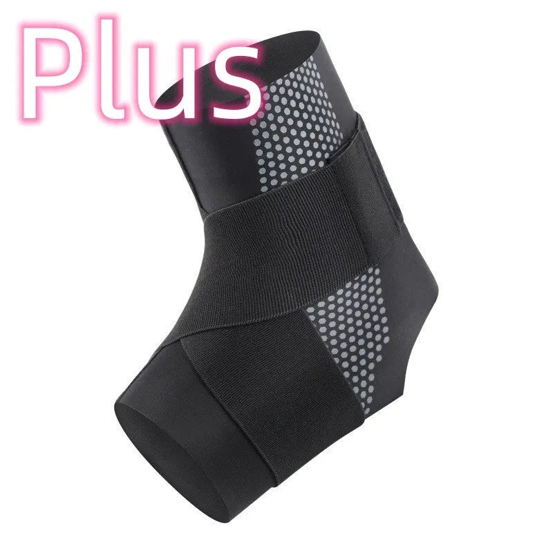 Lycra ankle support brace showing compression design for sports protection and rehabilitation