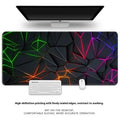 Thickened overlock edge computer keyboard desk mat made from natural rubber with a printed pattern.