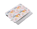 White waterproof PU leather laptop inner bag for 14-inch portable computers.