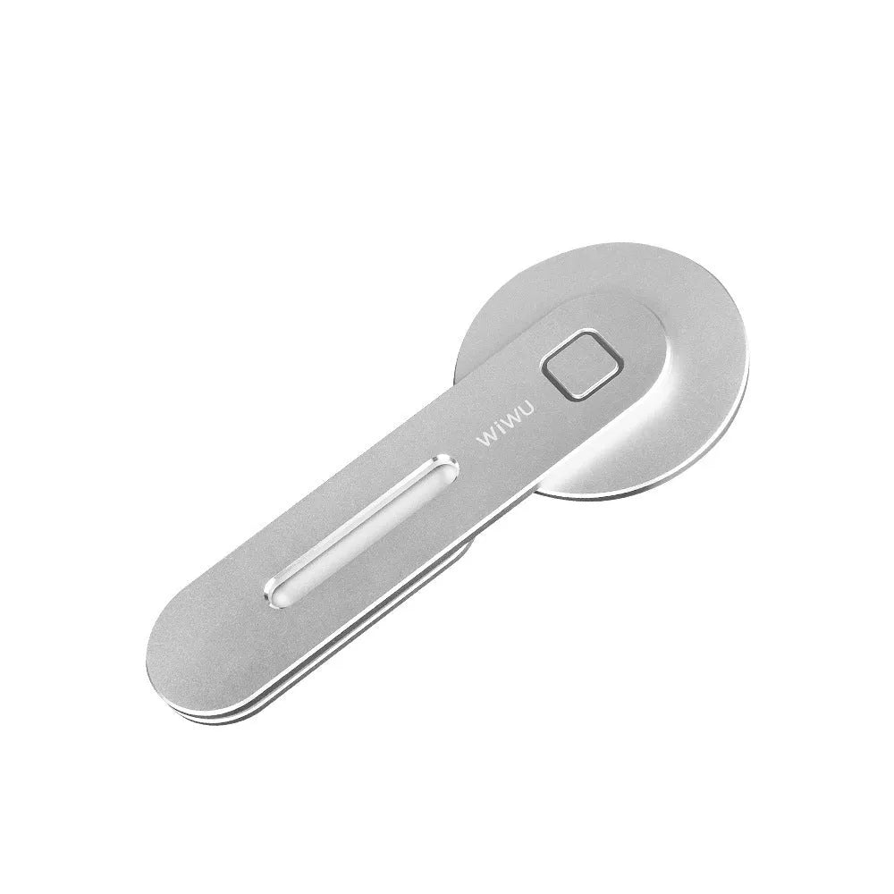 Silver aluminium alloy magnetic desktop phone bracket model ZM306 for general phone use