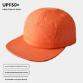 Breathable hollow-out polyester cycling fishing cap in royal blue dome style