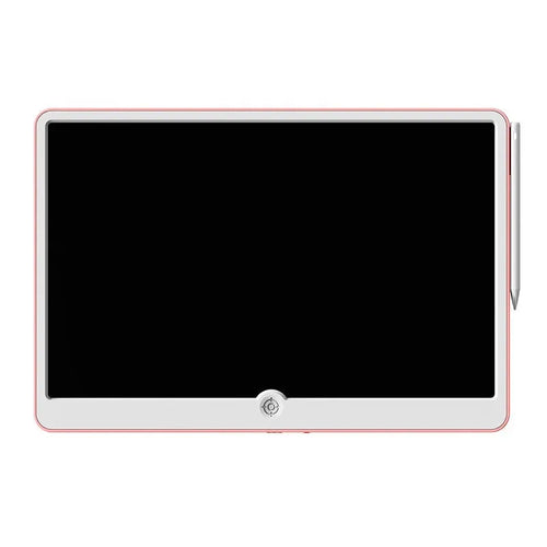 19-inch blue and white rechargeable LCD drawing board for children with stylus.