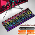 K87 mechanical gaming keyboard with metal case and red or green axis switches in multiple colour options.