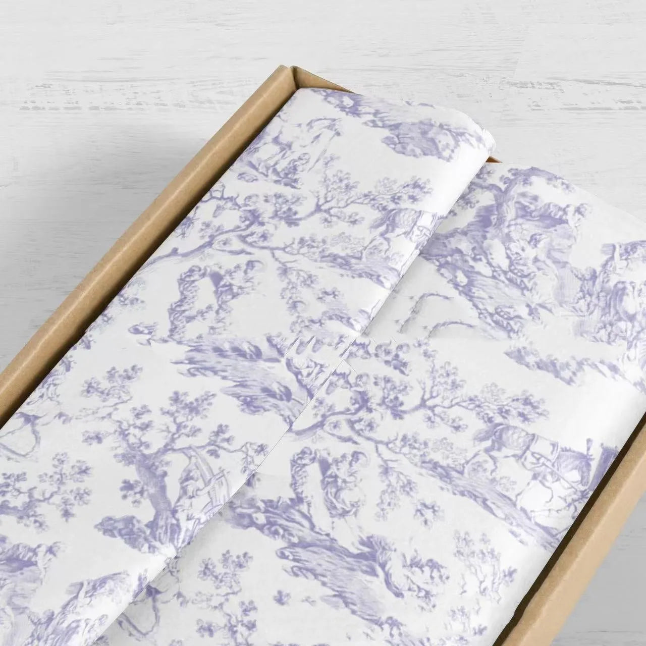 French MG retro style tissue paper sheet measuring 50x70cm in pink purple and green purple colour options