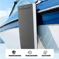 Blue EVA boat fender with rope showing thickened shockproof design for dock protection.