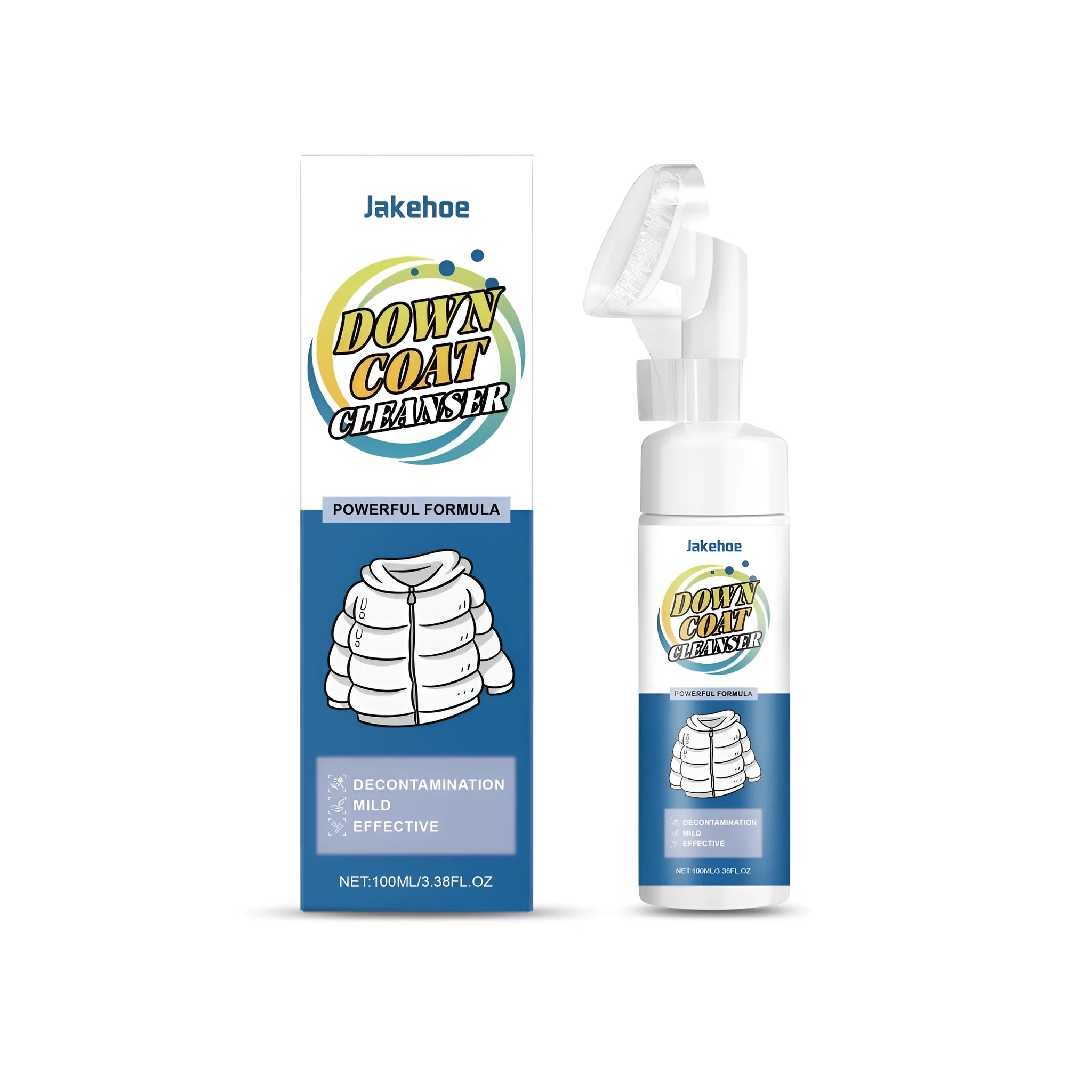 100ml bottle of down coat cleaning fluid for padded jackets and insulated outerwear