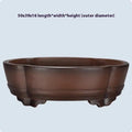 Classical purple clay bonsai flower pot measuring 50x39x16cm