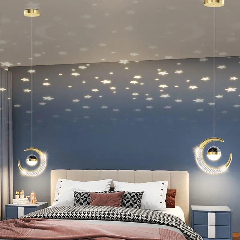 Adjustable pendant light in black or gold finish for living room or dining room, three-colour dimming, modern simple style