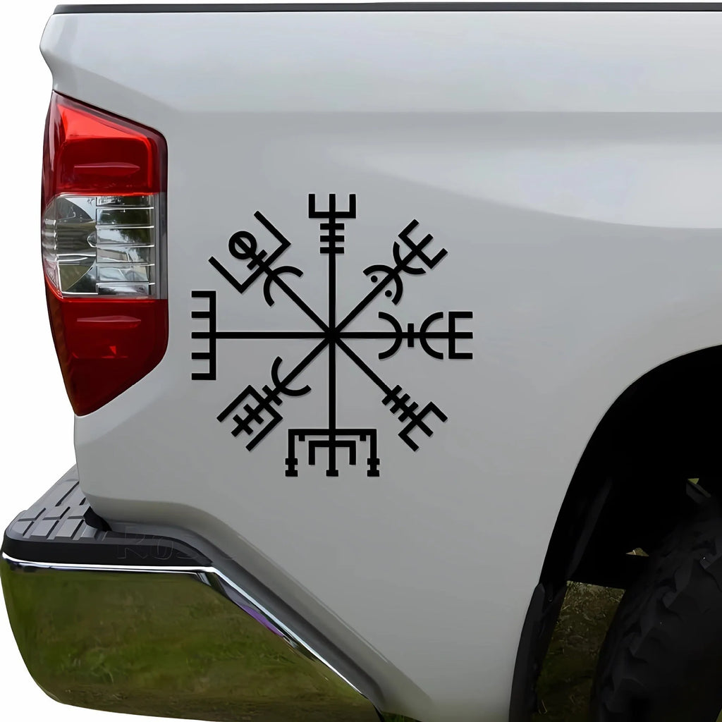 Square 13x13cm 'No Charm' vegetarian vinyl car and notebook sticker