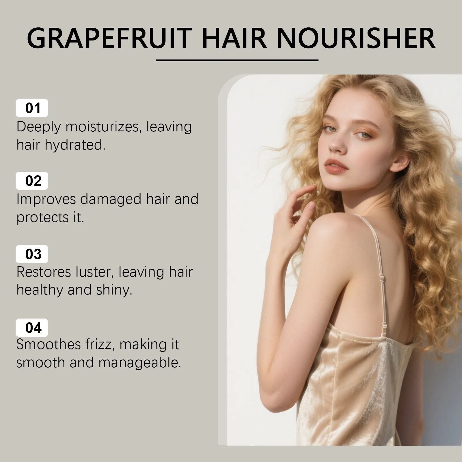 120ml bottle of grapefruit hair conditioner with ginger and rosemary oil