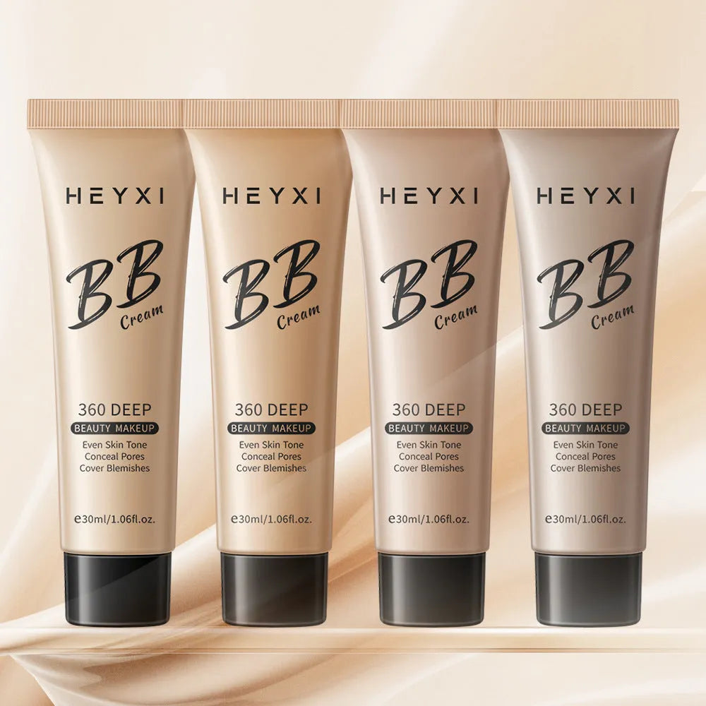 Waterproof BB cream in four shade colours 01 02 03 04 for universal skin types