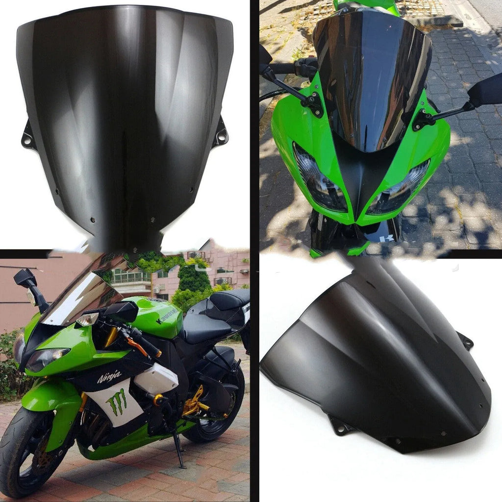 Blue tint motorcycle windscreen for Kawasaki ZX-6R 636 2009-2016 models