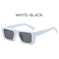 Special-shaped sunglasses with UV400 protection in multiple colour options including black and grey lens combinations