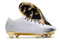 Men's black knitted football shoes with built-in air cushion sole and rubber FG studs