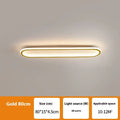 Minimalist strip ceiling lamp with aluminium body and PVC shade in black white gold colours