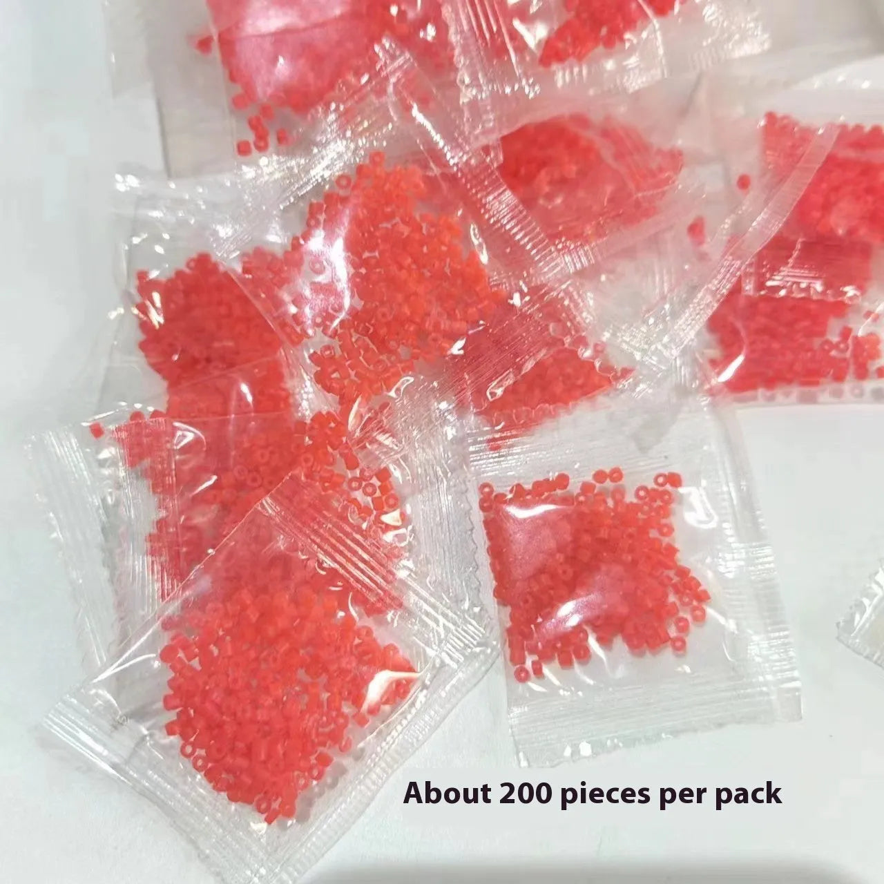 Bagged rubber bands for fishing bait fastening red worm earthworm 100 packets