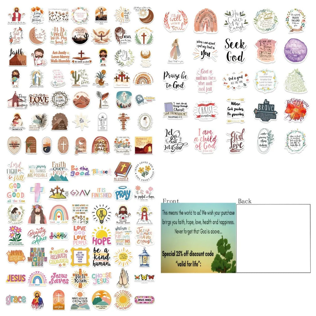 Pack of 50 random graffiti design decorative stickers for DIY personalisation projects