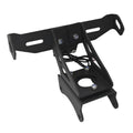 Black aluminium alloy Honda motorcycle rear license plate holder with short tail design