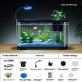 Desktop smart fish tank with integrated ecological filter system in luxury white or black colour