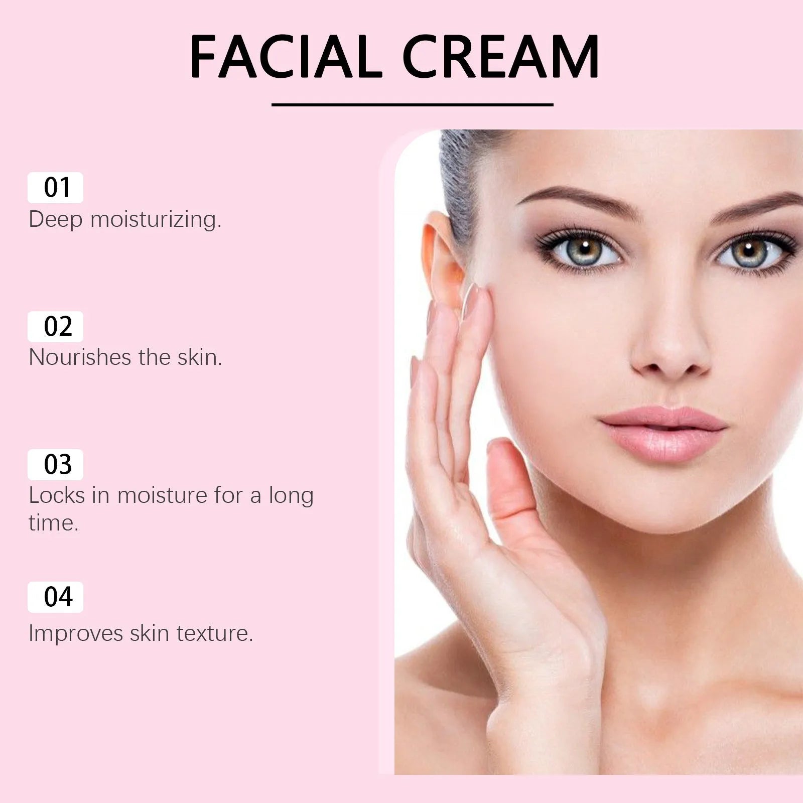 Sakura butter cream moisturiser in 5.7cm cube container with 100g net content for facial skincare