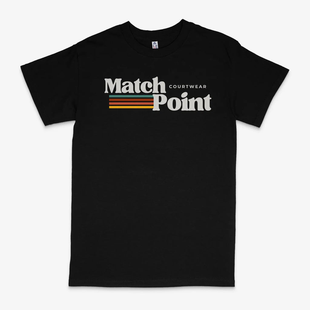 Black men's short sleeve t-shirt with a 3D digital printed graphic on the front.