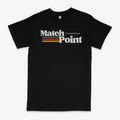 Black men's short sleeve t-shirt with a 3D digital printed graphic on the front.