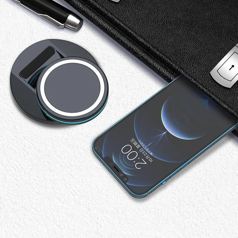 Magnetic wireless charger Magsafe 3 in 1 folding charging stand for Apple iPhone 12, style A, USB input
