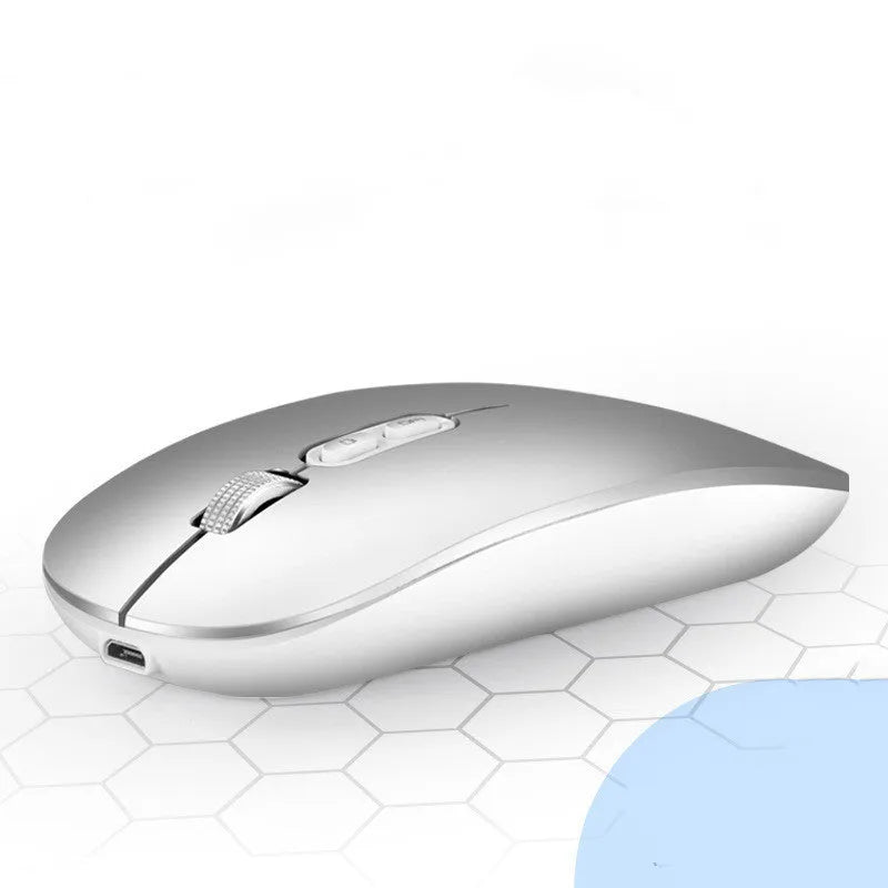 iMice wireless mouse 1600DPI 2.4G rechargeable mini silent mouse in black with charging cable and receiver