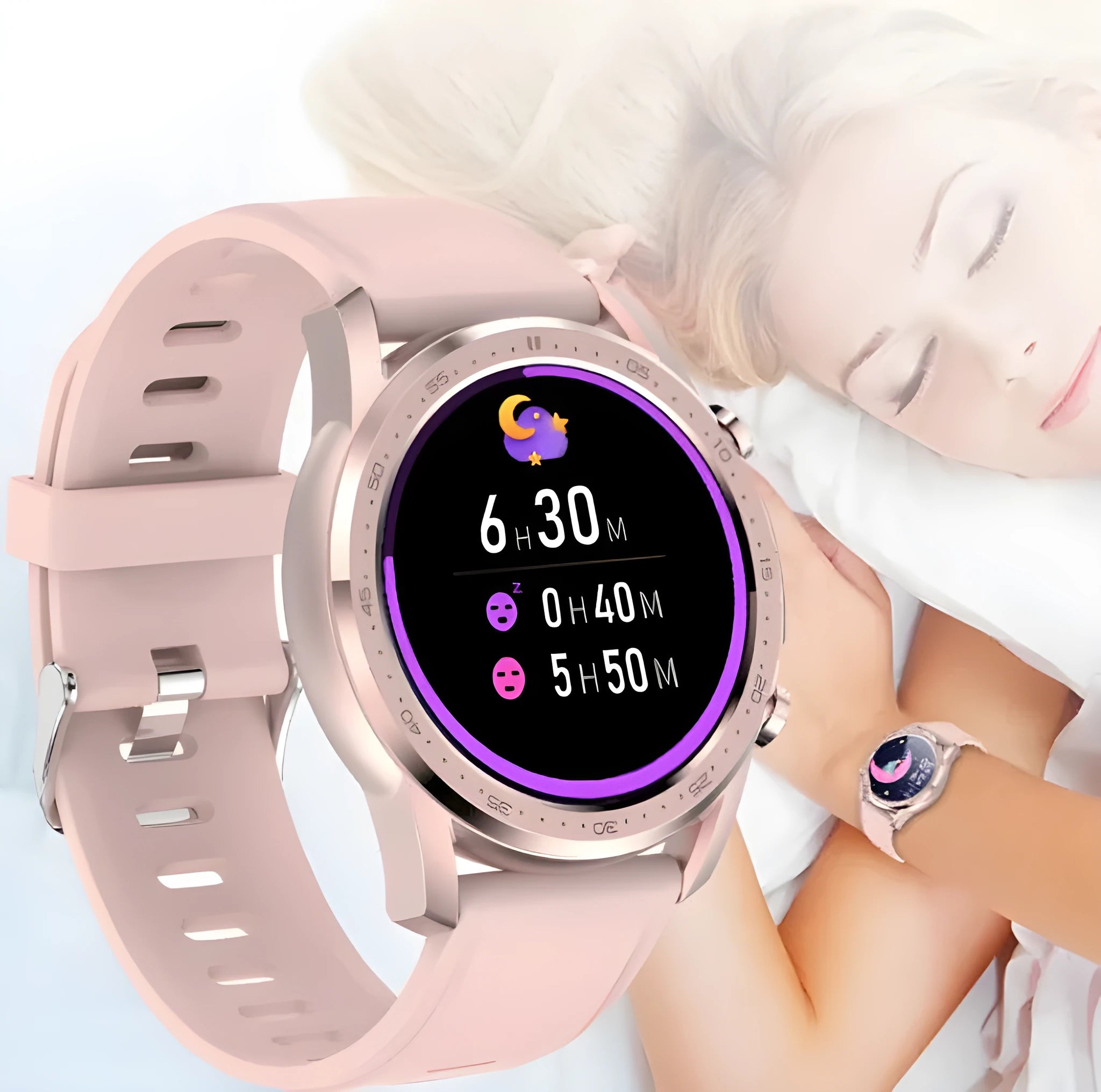 Youth2 smart bracelet in black or grey with 1.3-inch touchscreen on wrist.