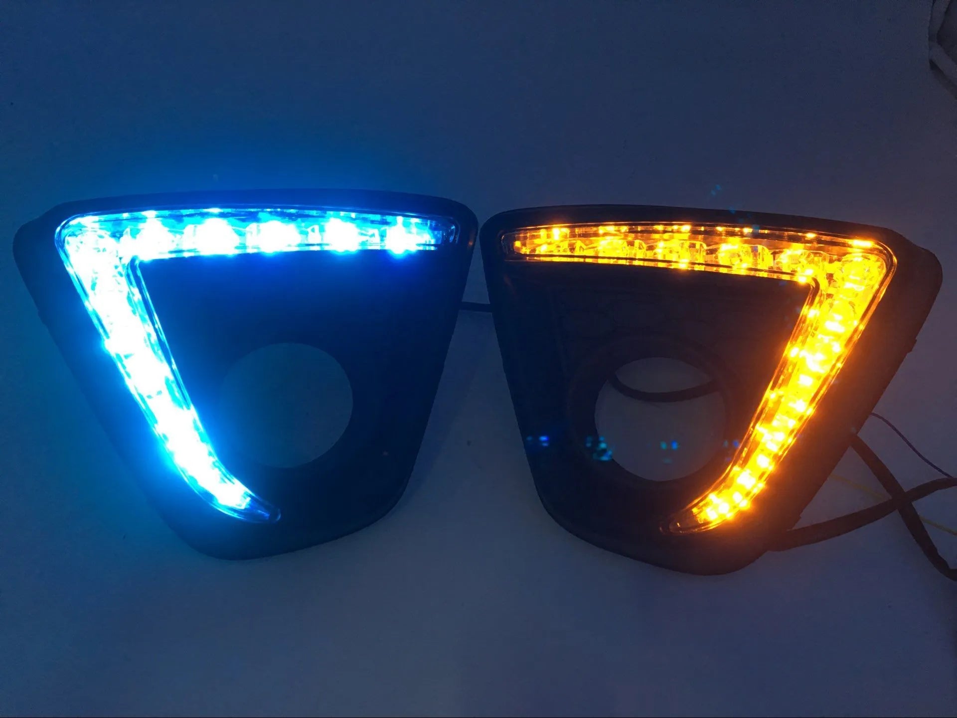 Mazda CX-5 daytime running light LED lamp kit with electroplated white light finish