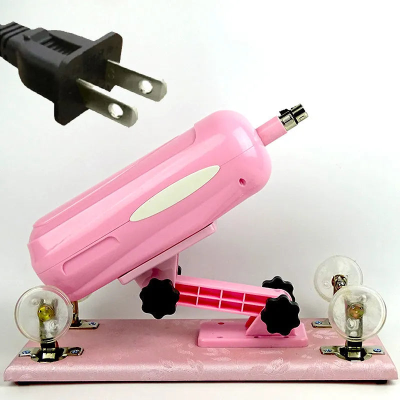 Bobb women's automatic telescopic thrusting sex tool in purple colour showing 37cm length