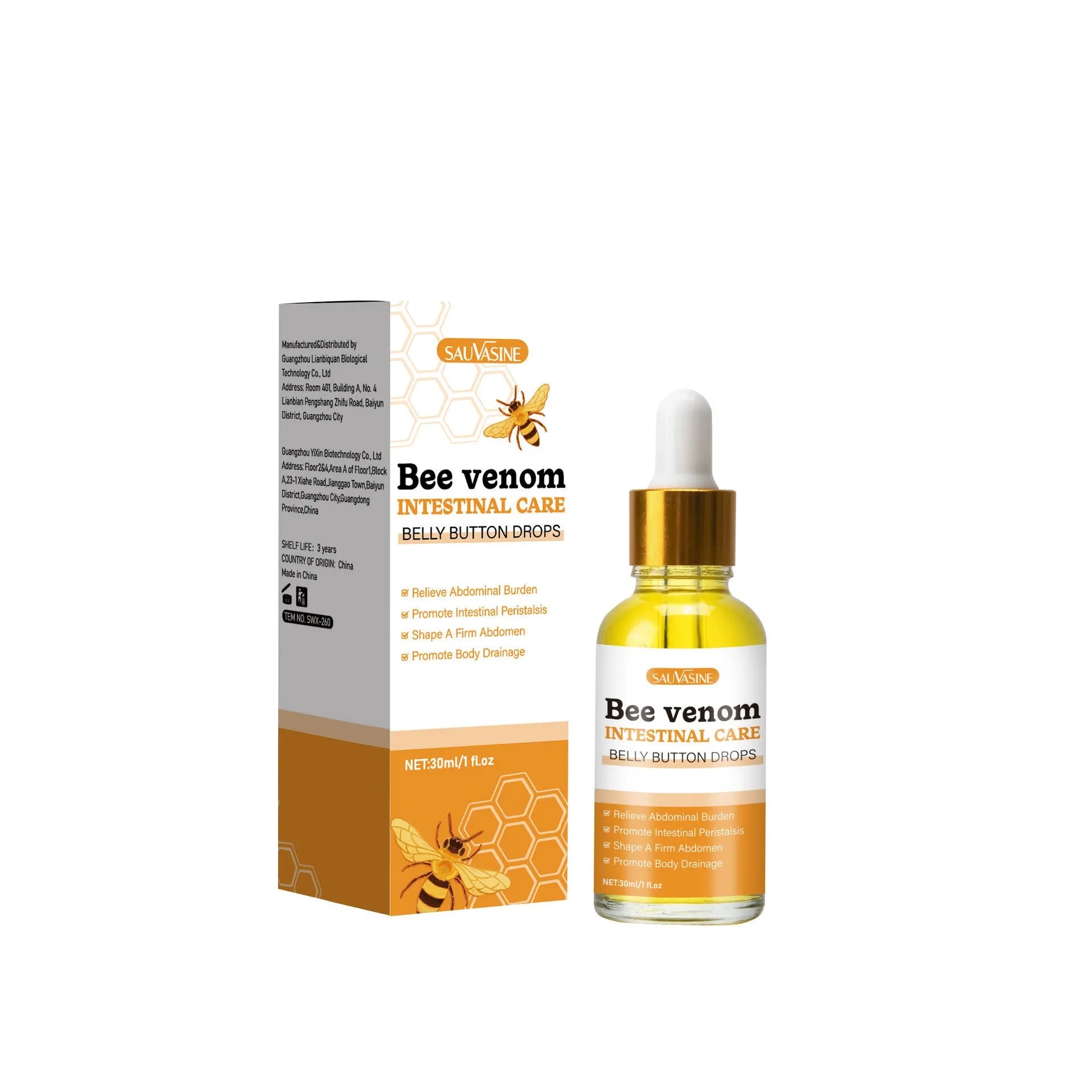 Bee Gentle 30ml facial essence bottle with SWX260 formula for universal skin types