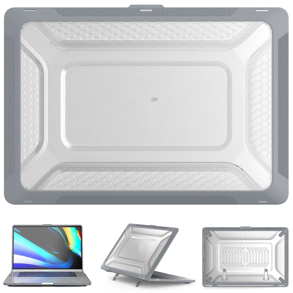 MacBook protective hard shell case in four colour options for Pro and Air models.