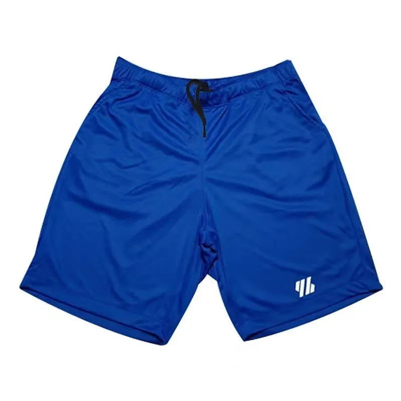 Metallic silk fabric men's running shorts in loose fit design with no liner