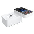 White multi USB wireless charger 10W with PC flame retardant body and EU UK US adapters