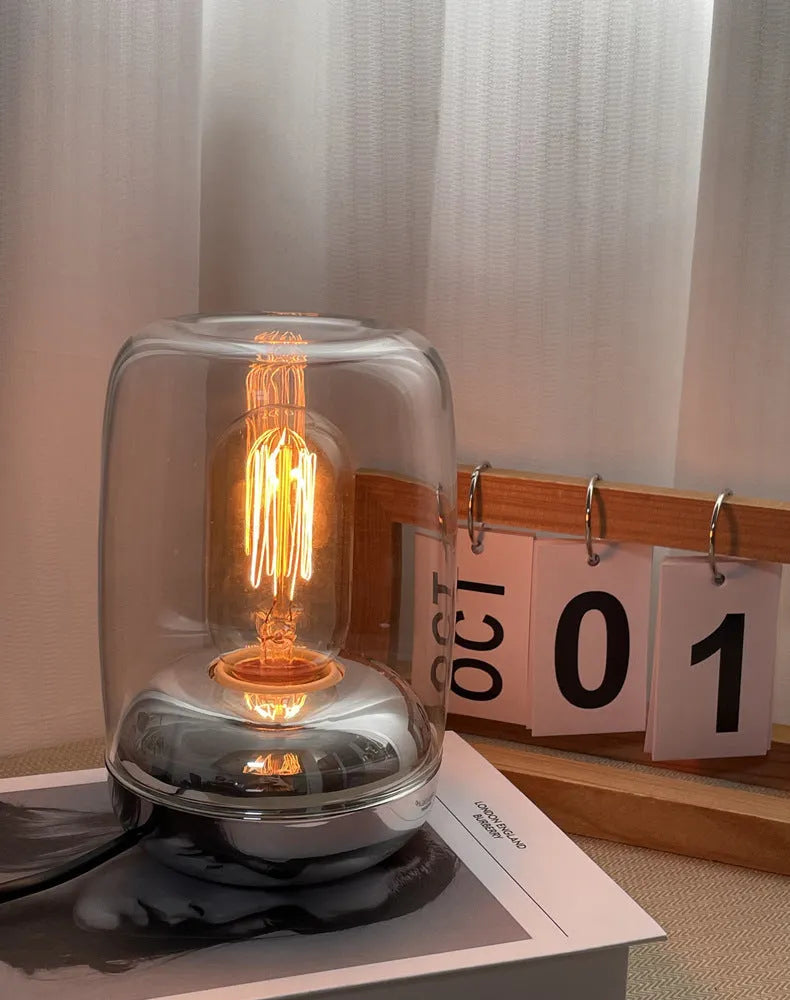 Waterless geometric ambience light socket-powered essential oil lamp 20cm modern design