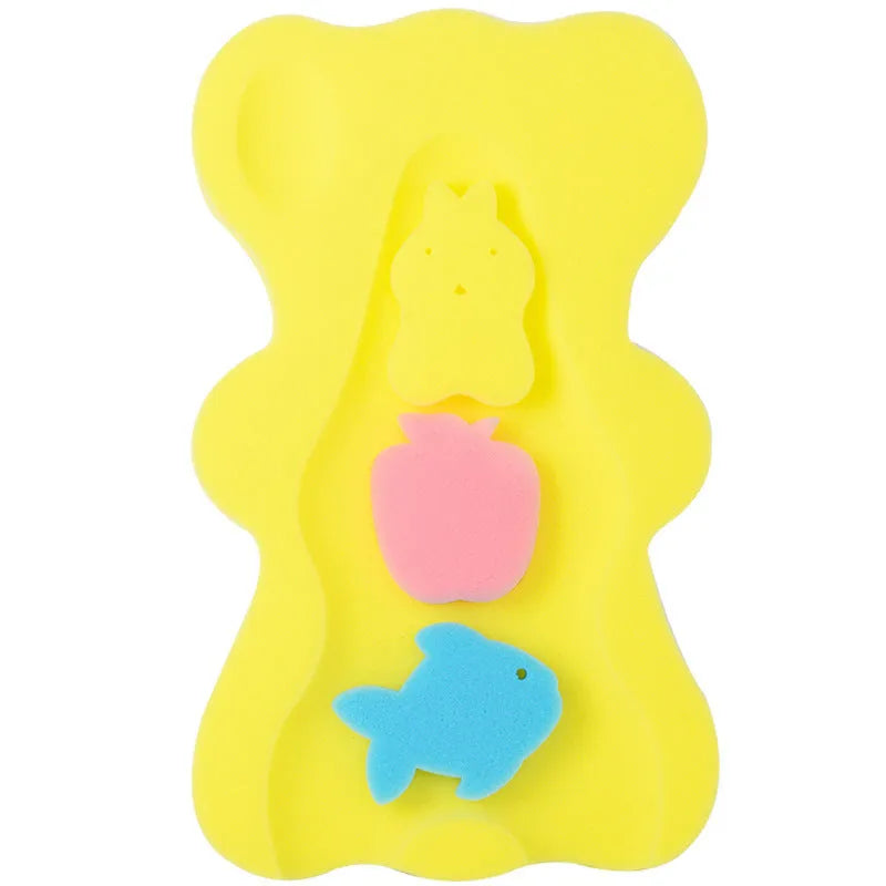 Non-slip baby bath mat in polyurethane sponge, 4.7cm thick, blue colour option, for tub or pool use